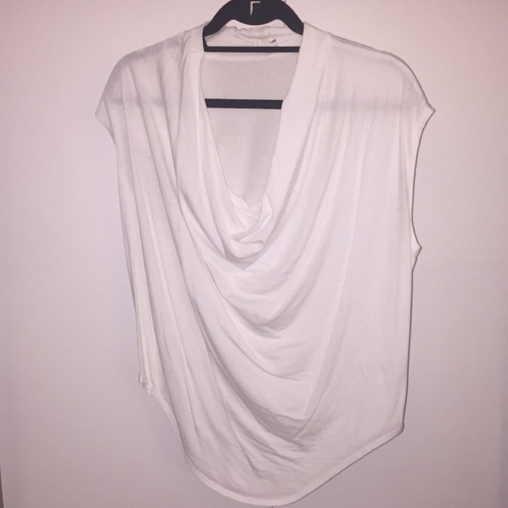Helmut Lang drape neck top
